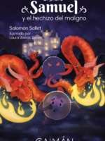 Portada del libro El plato Samuel y el hechizo del maligno, de Salomón Sollirt, ilustrado por Laura Barros Torres, editorial Caimán Editores