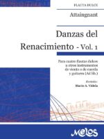 BA13269 - Danzas del Renacimiento - Vol. 1:Para cuatro flautas dulces u otros instrumentos de viento o de cuerda y guitarra (Ad lib.)