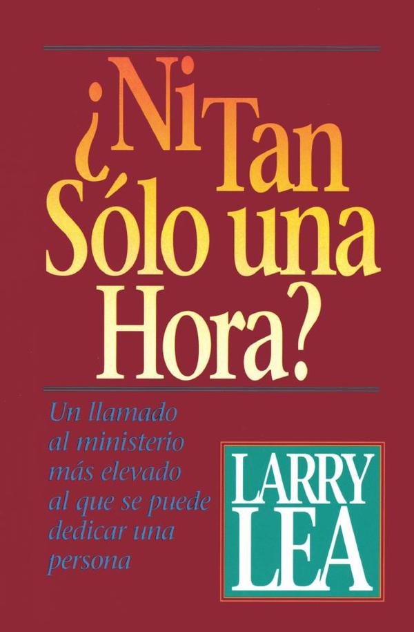 ¿Ni tan sólo una hora?
