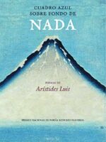 Cuadro azul sobre fondo de nada