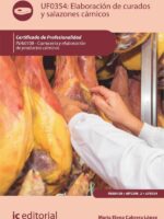 Elaboración de curados y salazones cárnicos. INAI0108 - Carnicería y elaboración de productos cárnicos