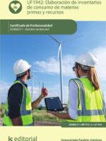 Elaboración de inventarios de consumo de materias primas y recursos. SEAG0211 - Gestión ambiental