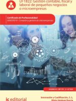 Gestión contable, fiscal y laboral de pequeños negocios o microempresas. ADGD0210 - Creación y gestión de microempresas