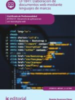 Elaboración de documentos web mediante lenguajes de marcas. IFCD0210 - Desarrollo de aplicaciones con tecnologías web