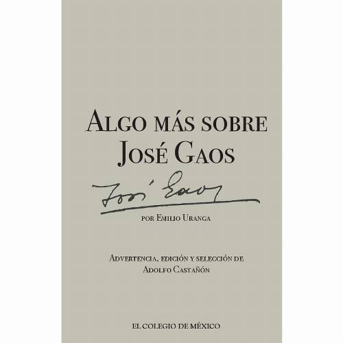 Algo más sobre José Gaos