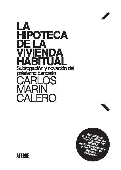 La hipoteca de la vivienda habitual