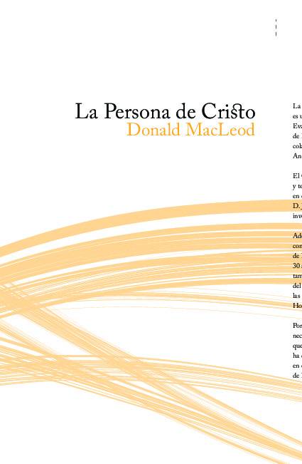 La persona de Cristo