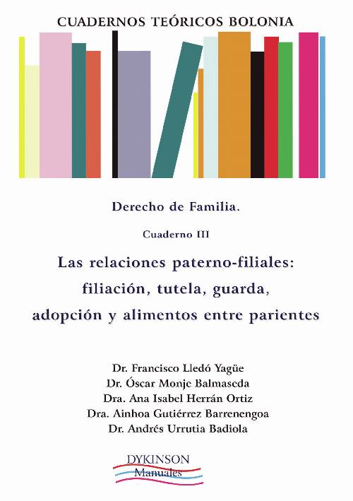 Cuadernos teóricos Bolonia. Derecho de familia. Cuaderno III