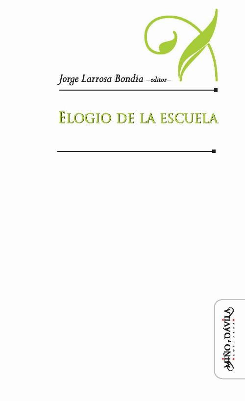 Elogio de la escuela