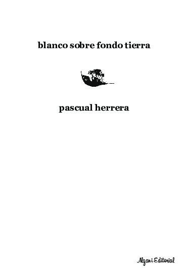 Blanco sobre fondo tierra