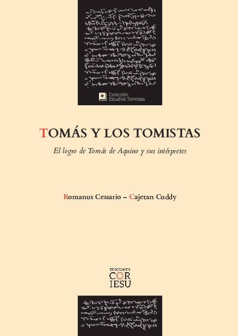 Tomás y los tomistas