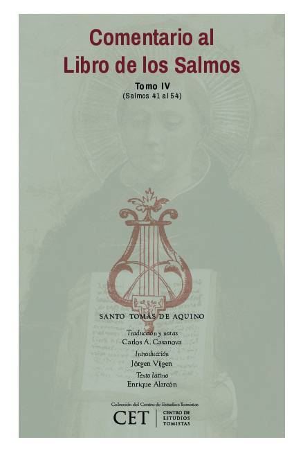 Comentario al Libro de los Salmos Tomo IV (salmos 41 a 54)