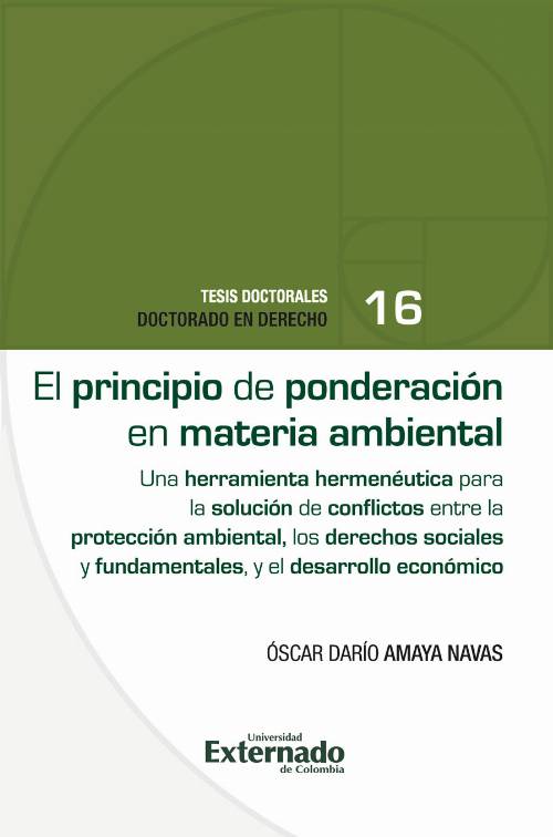 El principio de ponderación en materia ambiental