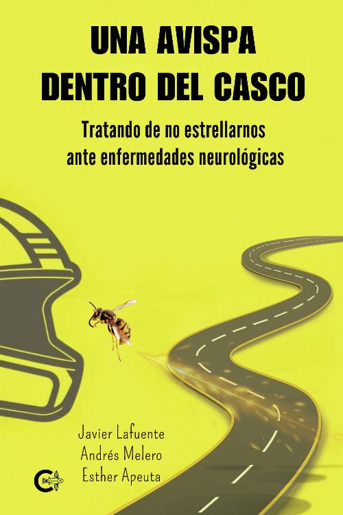 Una avispa dentro del casco